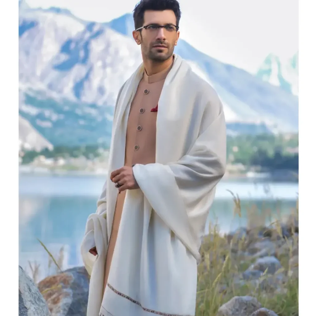 white wool shawl for men in pakistan