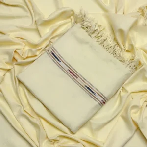 Cream Boski Color Chitali Wool Shawl