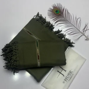 Green Pashmina wool shawl