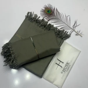 Grey Pashmina wool shawl